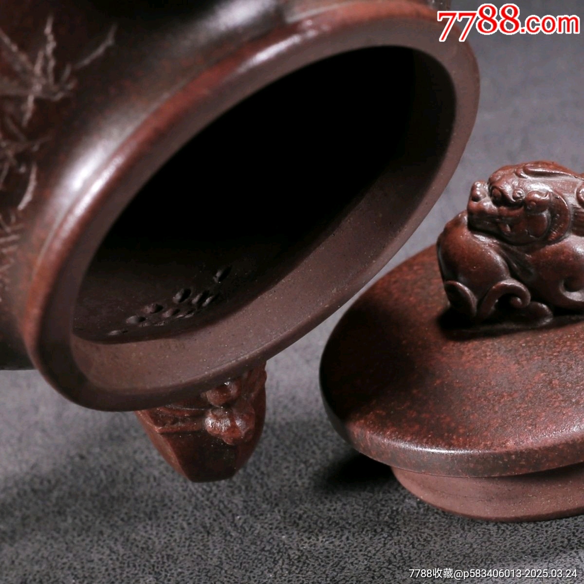 早期珍藏吳云根六方原礦龍血砂三足紫砂壺！_價格600元【新匯創(chuàng)億商行】_第6張_7788收藏__收藏?zé)峋€