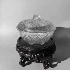 建國初琉璃花卉蓋盒包老老琉璃牌子掛墜把件帶板扳指飾品盤_清茗敘瓷丶