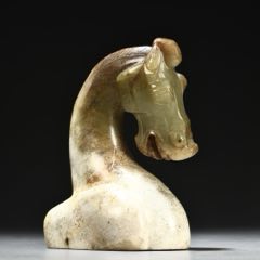 高古玉马首摆件-其他玉石/玉器-7788旧书网
