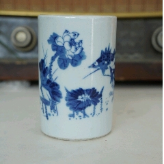景德鎮(zhèn)青花瓷筆筒(se105836321)_連師主