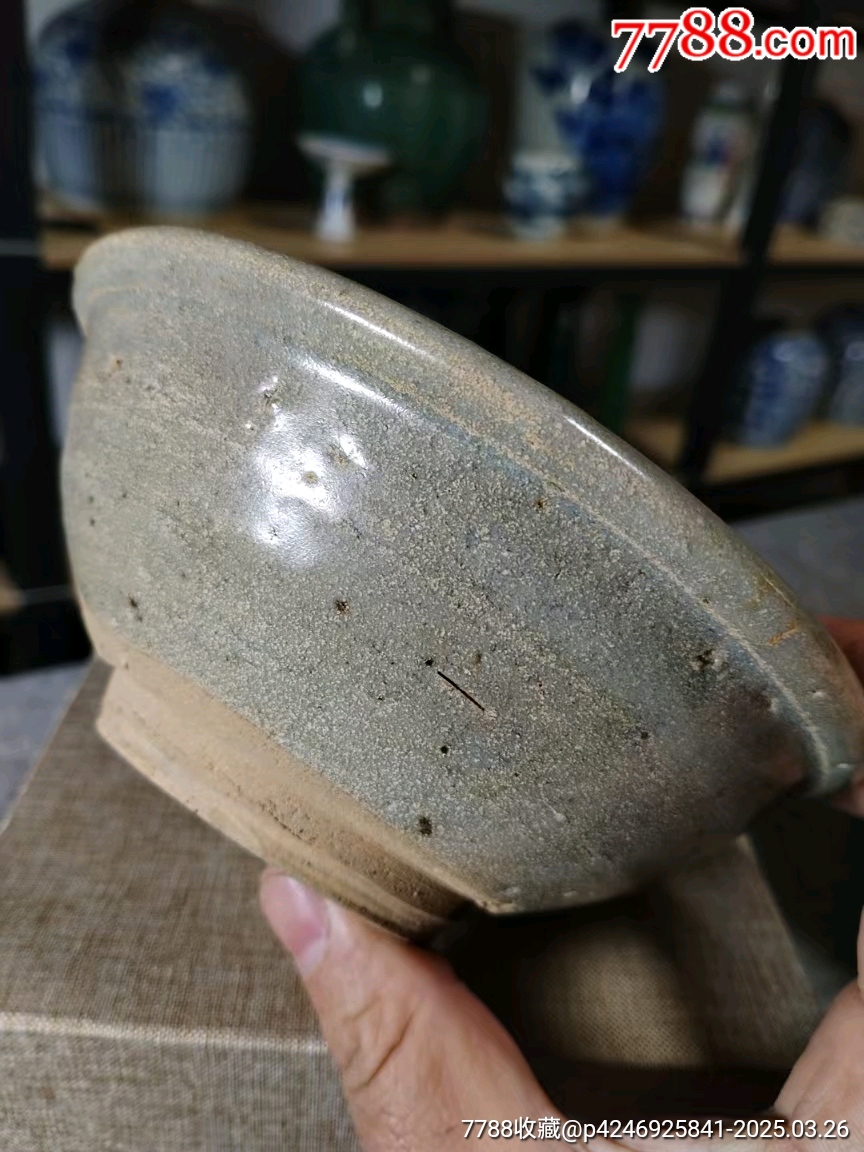 （全品）明代早期龍泉窯影青碗品相：全品尺寸：高6cm直徑15.5cm_價格598元_第3張_7788收藏__收藏?zé)峋€