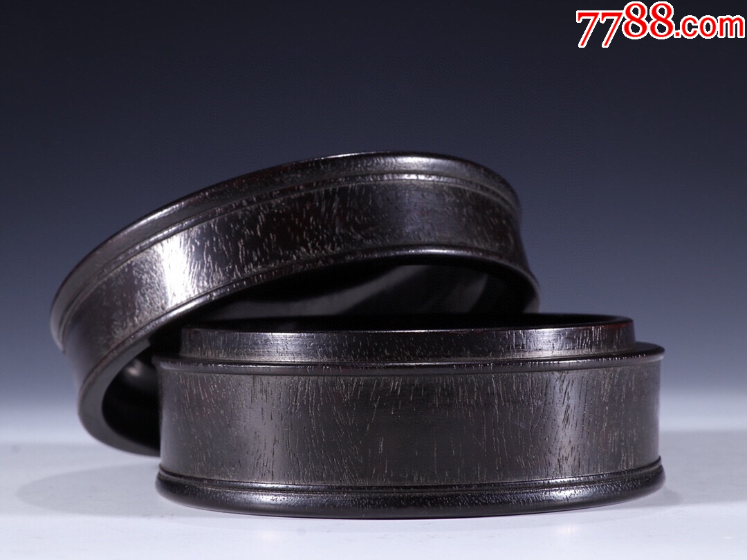379#藏品晚清小葉紫檀木蓋盒口徑10.5cm內(nèi)徑8.2cm高5.4cm_價格3456元【呈祥書畫苑】_第3張_7788收藏__收藏?zé)峋€