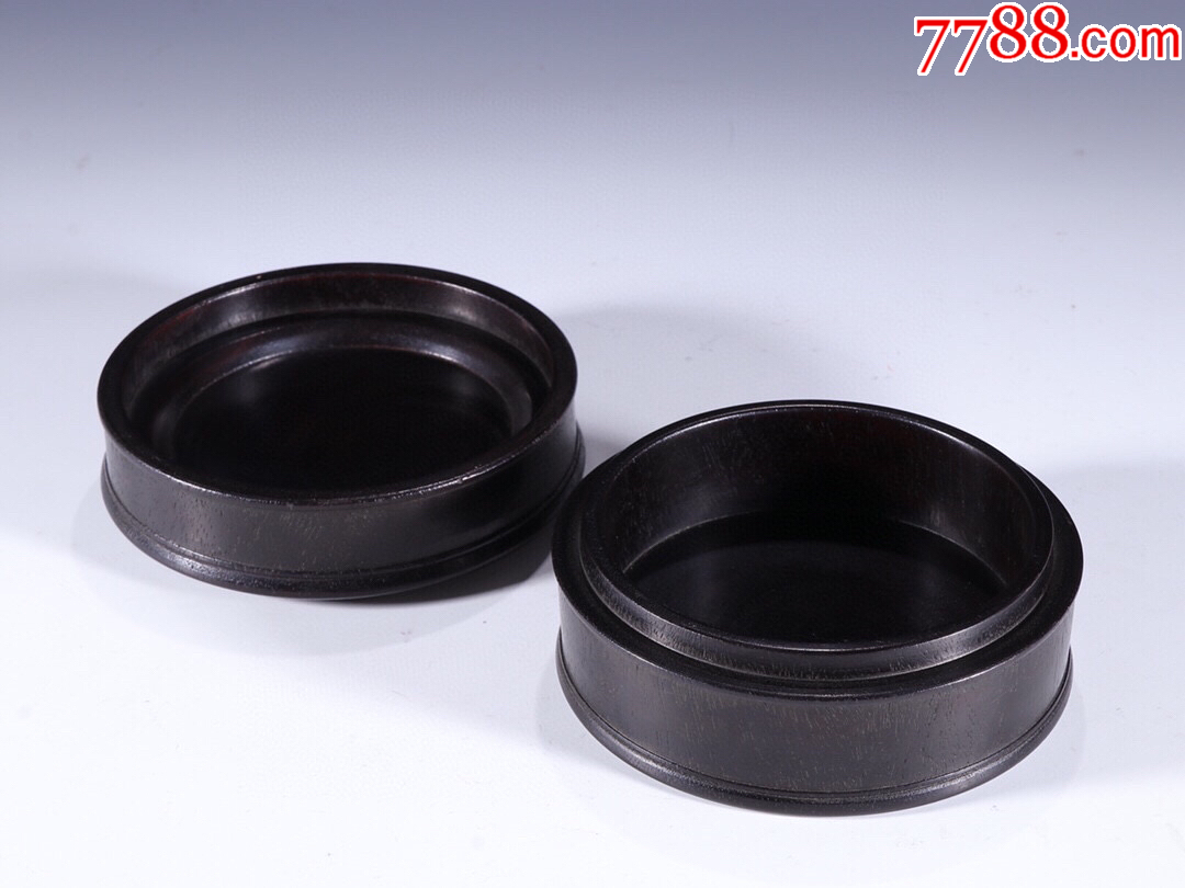 379#藏品晚清小葉紫檀木蓋盒口徑10.5cm內(nèi)徑8.2cm高5.4cm_價格3456元【呈祥書畫苑】_第7張_7788收藏__收藏?zé)峋€