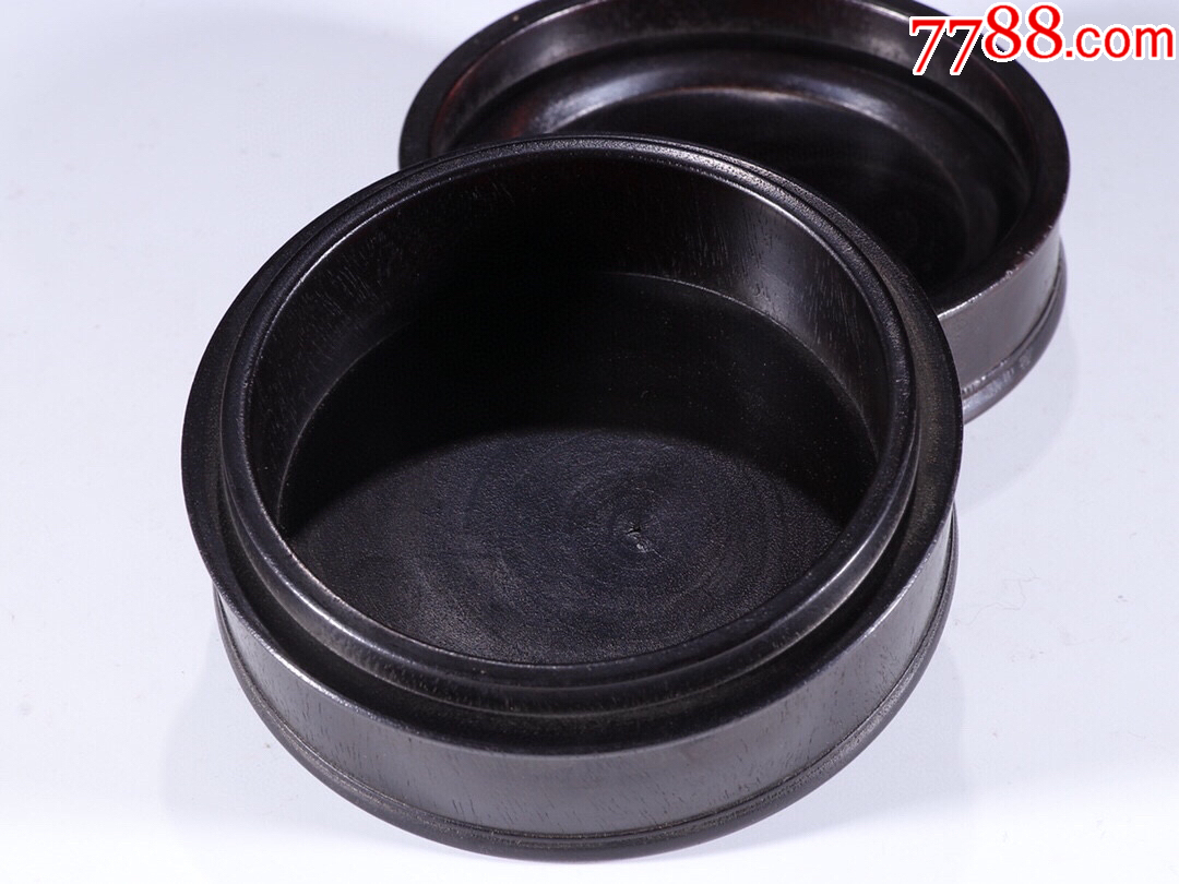 379#藏品晚清小葉紫檀木蓋盒口徑10.5cm內(nèi)徑8.2cm高5.4cm_價格3456元【呈祥書畫苑】_第8張_7788收藏__收藏?zé)峋€