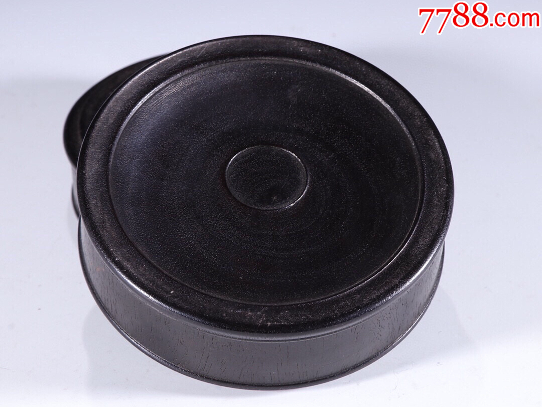 379#藏品晚清小葉紫檀木蓋盒口徑10.5cm內(nèi)徑8.2cm高5.4cm_價格3456元【呈祥書畫苑】_第9張_7788收藏__收藏?zé)峋€