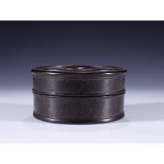379#藏品晚清小葉紫檀木蓋盒口徑10.5cm內(nèi)徑8.2cm高5.4cm(se105839595)_呈祥書畫苑