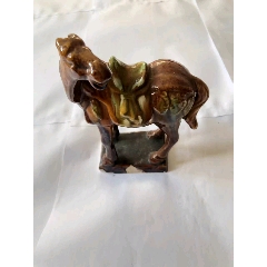 早期唐三彩陶瓷马摆件(se105861655)