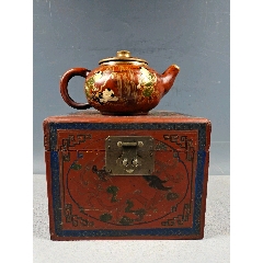 宜兴名家黄玉麟紫砂壶作品《供春式段泥树瘿壶》-淘壶人