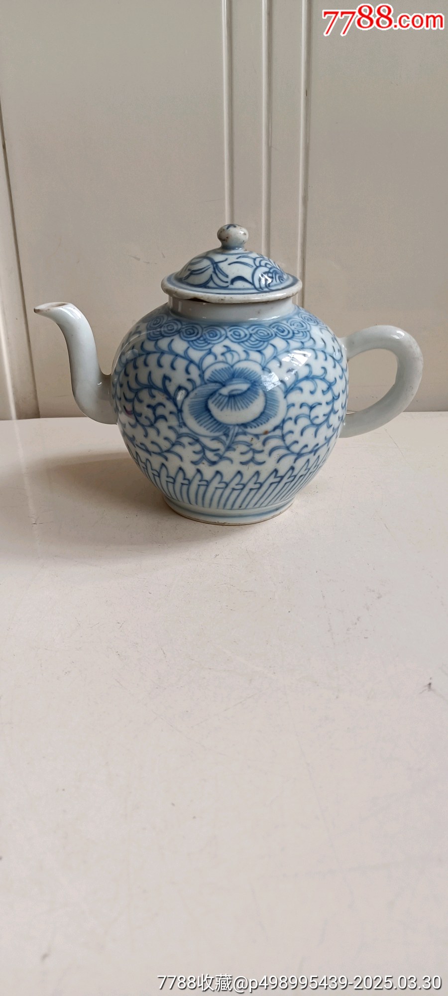 清代青花茶壶-青花瓷-7788红宝书