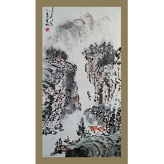 写意国画山水-山水国画原作-7788旧书网