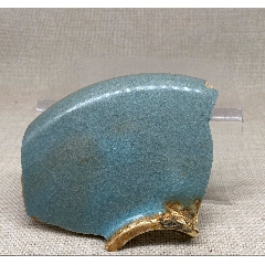 宋禹州鈞瓷折沿盤瓷片標(biāo)本