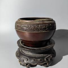民國(guó)饕餮紋三足銅爐包老銅器香爐筆架錢幣鎮(zhèn)尺墨盒銅壺銅座佛_清茗敘瓷丶