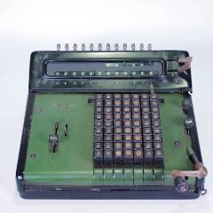 古董机械电脑1950年老式手摇计算器快速加法＊密码机微型机械算盘