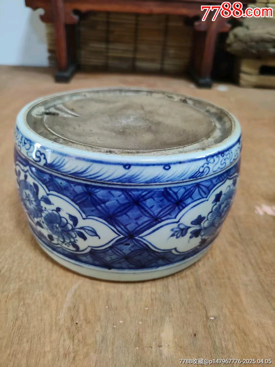 JY5-185【現状品】時代物 清陶造 薩摩焼 金襴手 松竹梅文煎茶器揃