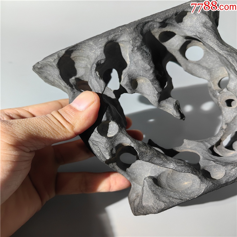 建國初鏤空靈璧石石座包老石器石槽筆筒山子筆架擺件工具禮器_價(jià)格350元【清茗敘瓷丶】_第4張_7788收藏__收藏?zé)峋€