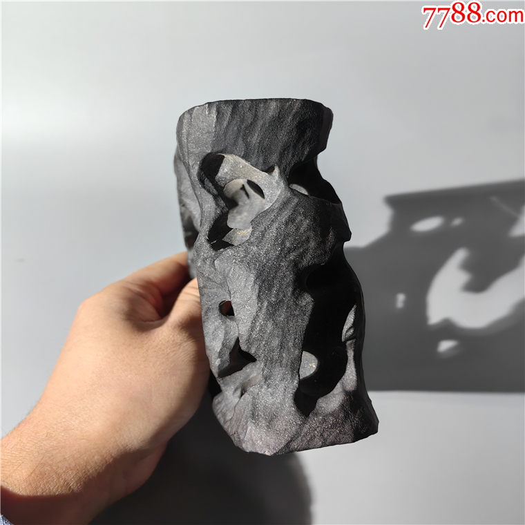 建國初鏤空靈璧石石座包老石器石槽筆筒山子筆架擺件工具禮器_價(jià)格350元【清茗敘瓷丶】_第6張_7788收藏__收藏?zé)峋€
