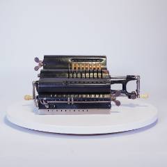 古董机械电脑1950年老式手摇计算器快速加法＊密码机微型机械算盘