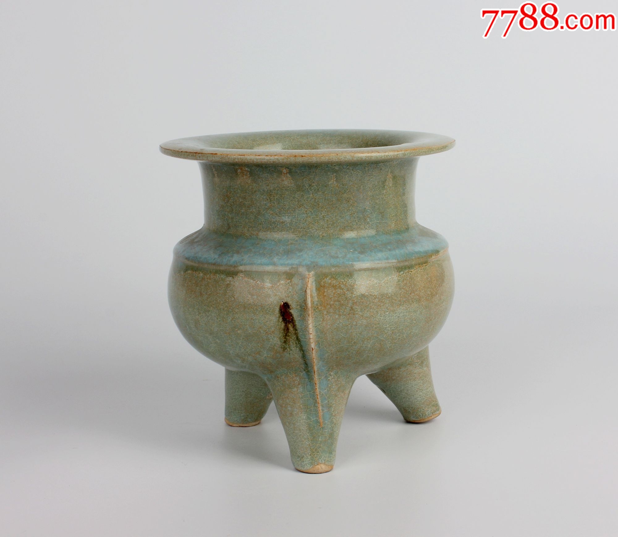 三足香炉-绿釉瓷-7788红宝书