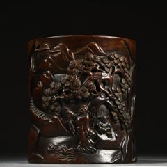 紫檀雕筆筒 紫檀雕刻笔筒品牌及商品- 京东