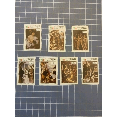 柬埔寨郵票1985年繪畫(huà)7全(se106080398)_西門(mén)收藏品書(shū)店