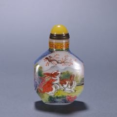 和田玉鼻烟壶-鼻烟壶-7788红宝书