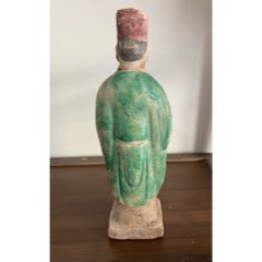 明代彩繪人俑（包郵）(se106094694)_榛子老貨