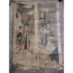 古代仕女屏四條屏年畫，(se106096091)_聚鑫院