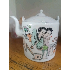 晚清二嬌手繪執(zhí)壺(se106098487)