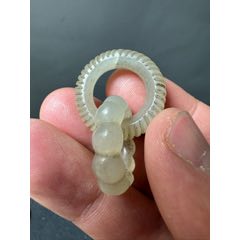 和田白玉頂級新疆老礦9.4-9.8mm 和田白玉手珠｜日本彈力繩