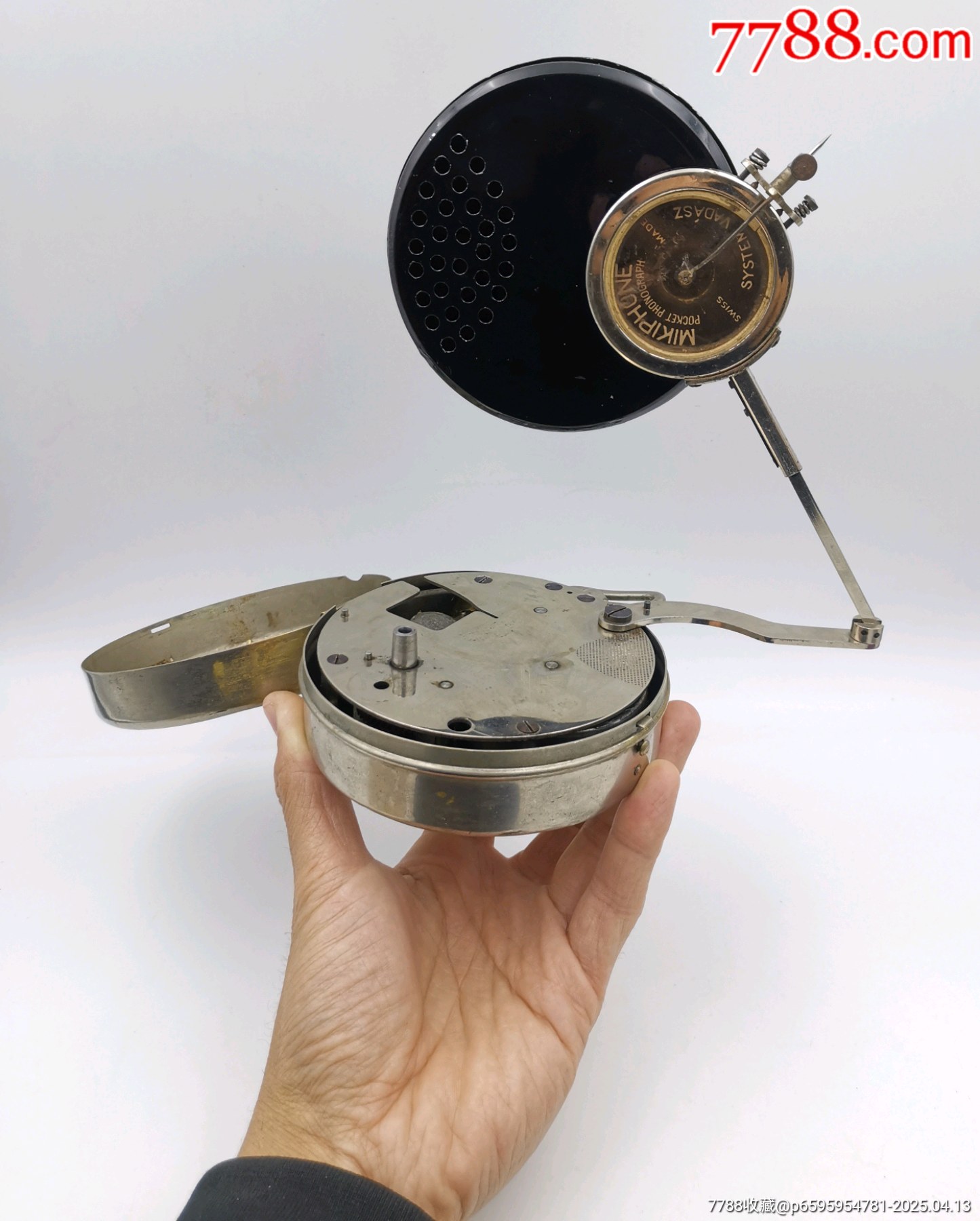 1920年代瑞士懷表式留聲機~微型折疊留聲機_價格4105元_第1張_