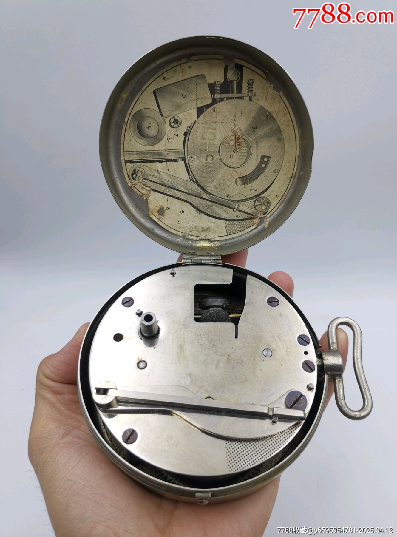 1920年代瑞士懷表式留聲機~微型折疊留聲機_價格4105元_第18張_