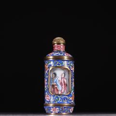 清代铜胎画珐琅转心鼻烟壶-鼻烟壶-7788红宝书