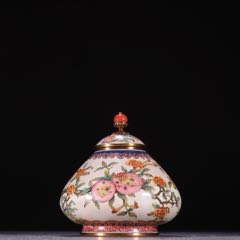 清時代 粉彩 茶葉罐 清時代 粉彩 茶葉罐 清時代 粉彩 茶葉罐