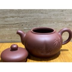 原礦原礦精工半手一代紅皮龍筋紋掇只300cc精工半手工藝師作品宜興紫砂壺(se106179120)_早期杭州怪壺紫砂壺
