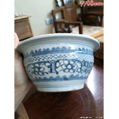 全品）清代青花夔龙纹香炉-青花瓷-7788红宝书