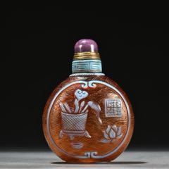 和田玉鼻烟壶-鼻烟壶-7788红宝书