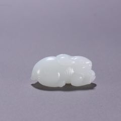 清代和田玉童子雕件-和田玉-7788红宝书