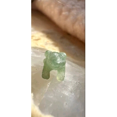 清晚民初老翡翠青蛙掛件_雷雷的店