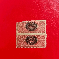 Amazon.co.jp: 1949年 印花税票3枚付中華民国古文書 検索：朱印