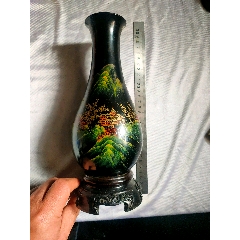 六七十年代福建产脱胎漆器---大漆花瓶（请仔细阅读商品简介！）-漆瓶