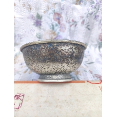 西洋古董银器】法国新艺术橄榄枝叶造型纯银镶石胸针_其他银器_