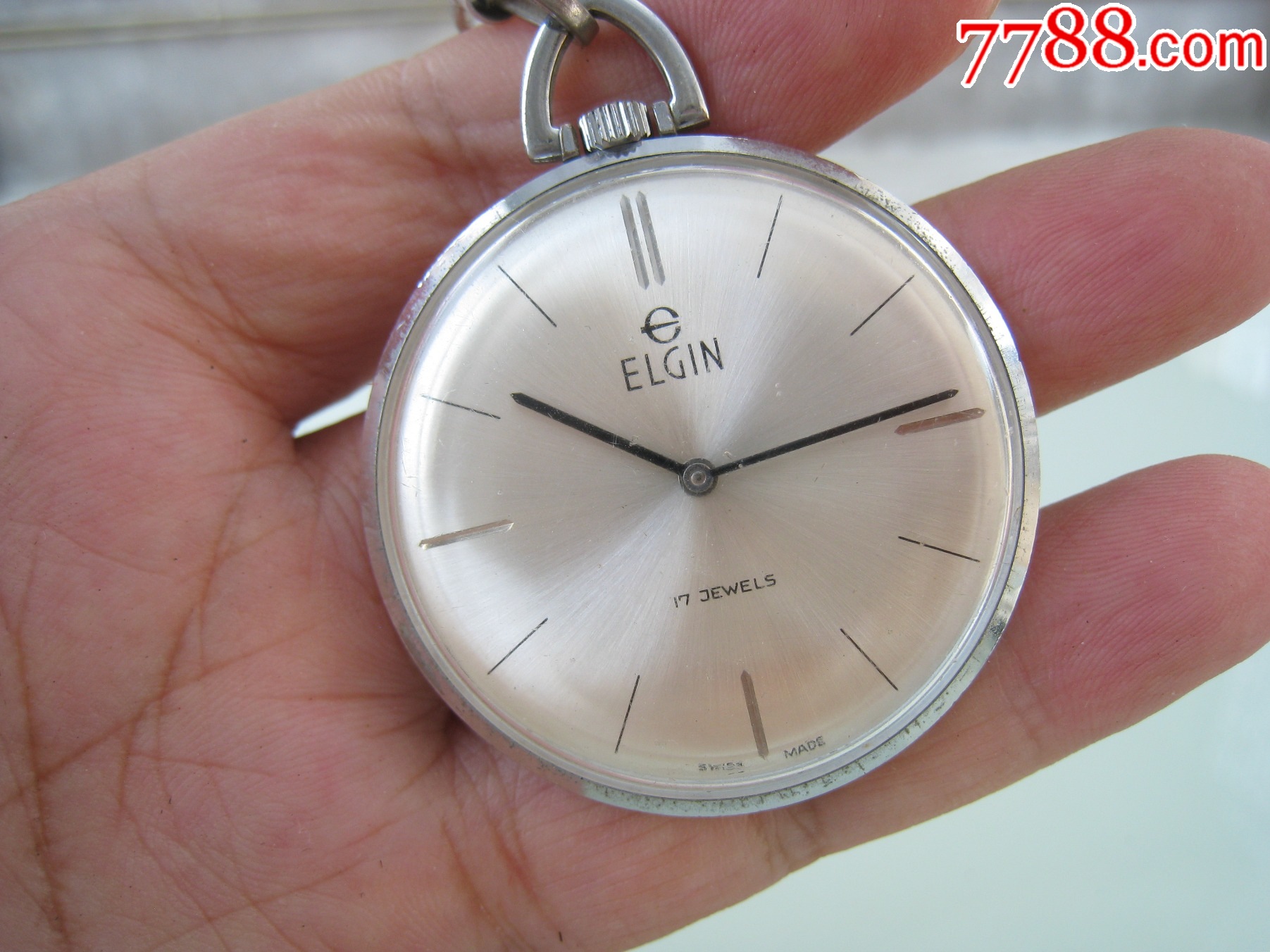 埃爾金7001瑞士懷表【手動(dòng)機(jī)械】男好品_價(jià)格410元_第4張_