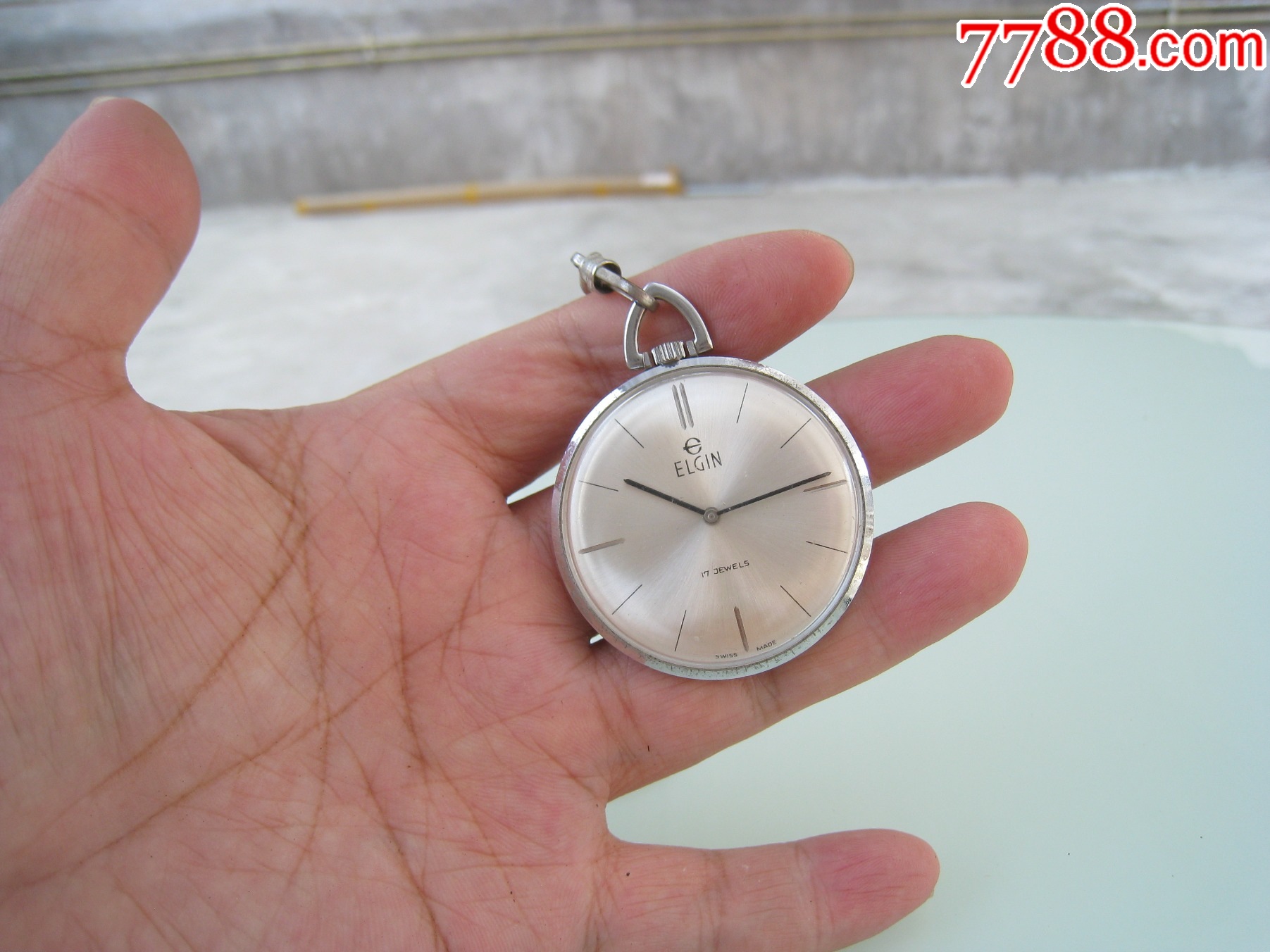 埃爾金7001瑞士懷表【手動(dòng)機(jī)械】男好品_價(jià)格410元_第5張_