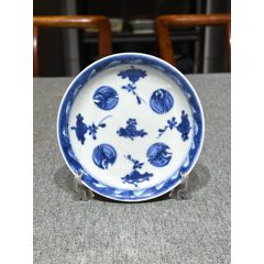 清時代青花 域鉴古玩】清代青花瓷盘价格是多少