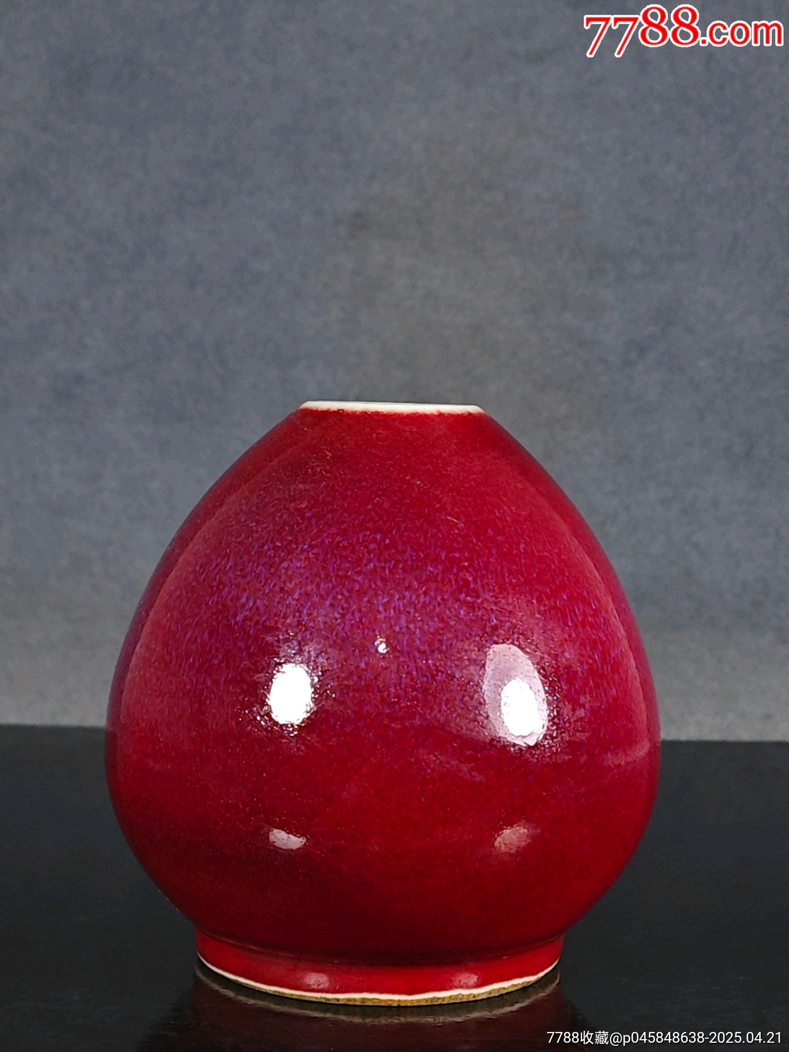 中国古美術品 清の時代 郎窯紅 水盂 水滴8cm 中国古美術品 清の時代 郎