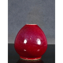 郎红釉窑变文房水盂-水盂/砚滴-7788旧书网