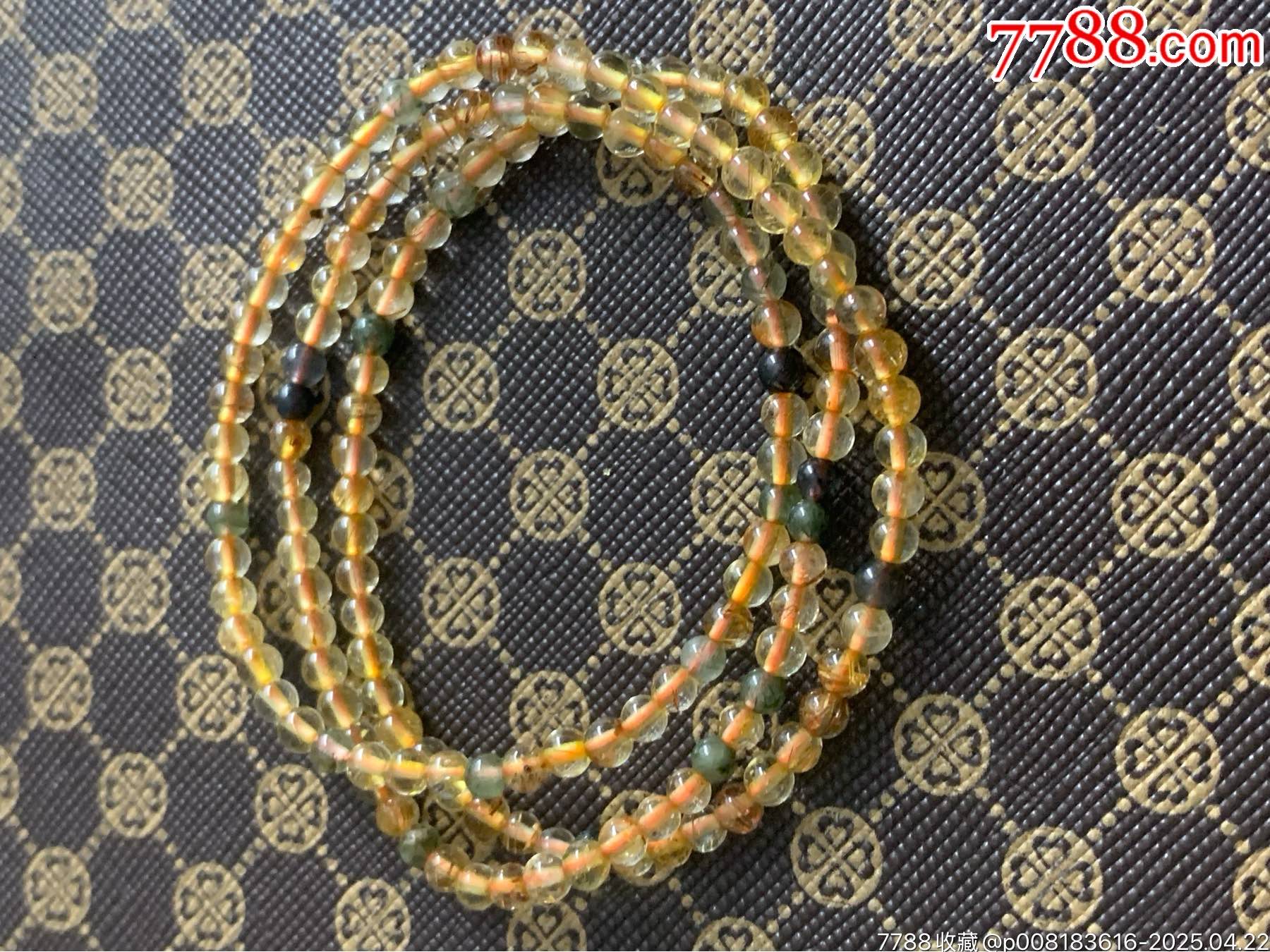 純天然金發(fā)晶多圈手串_價(jià)格31元_第2張_