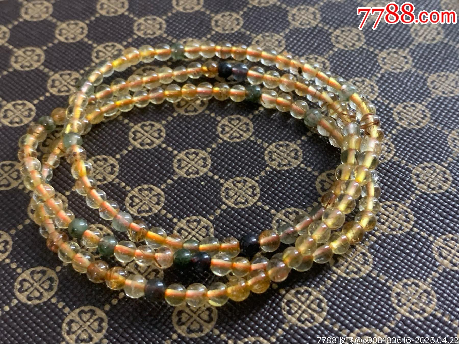 純天然金發(fā)晶多圈手串_價(jià)格31元_第3張_