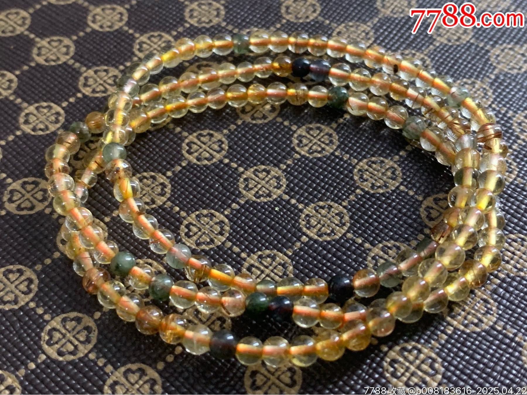 純天然金發(fā)晶多圈手串_價(jià)格31元_第4張_