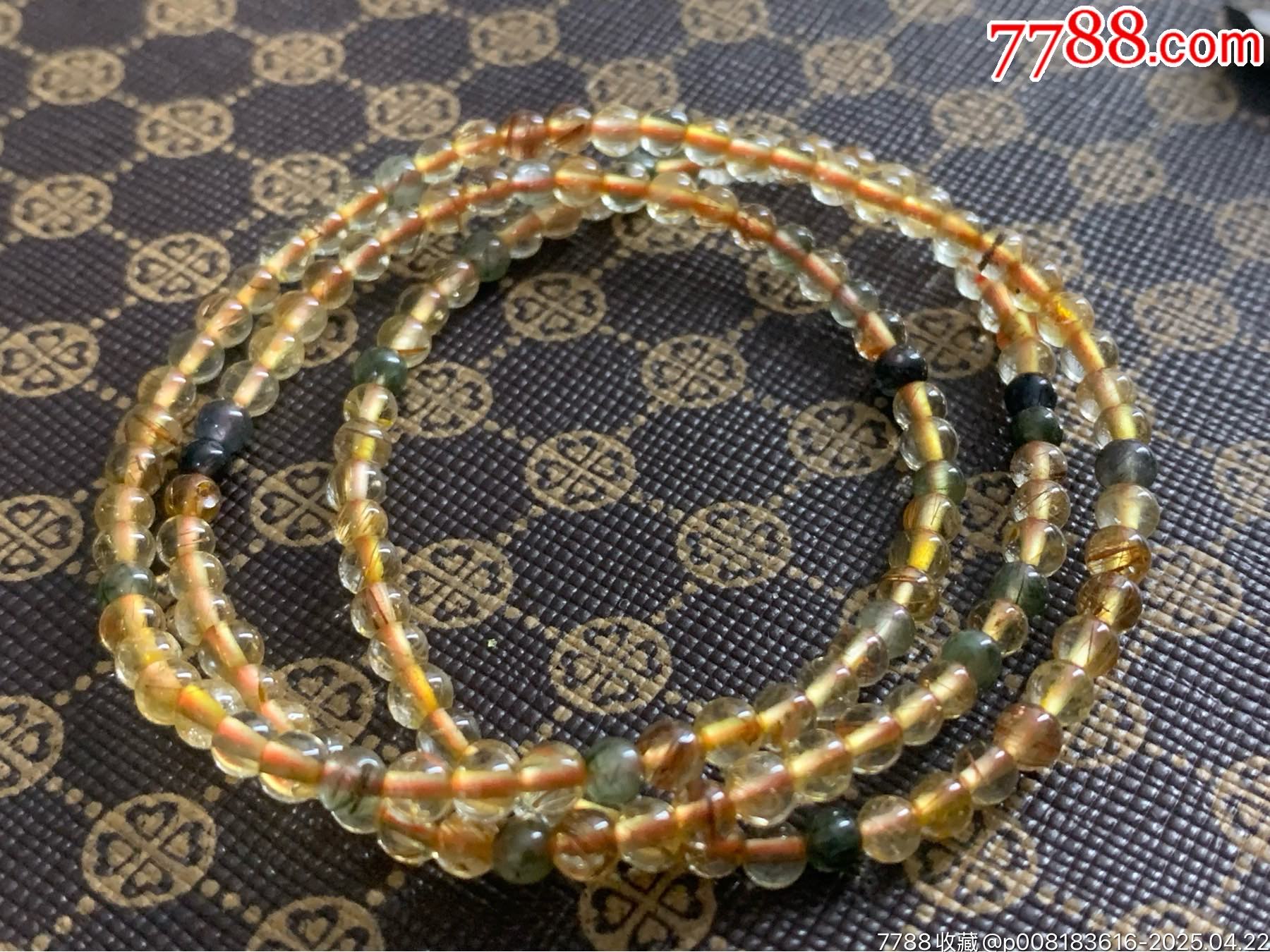 純天然金發(fā)晶多圈手串_價(jià)格31元_第5張_